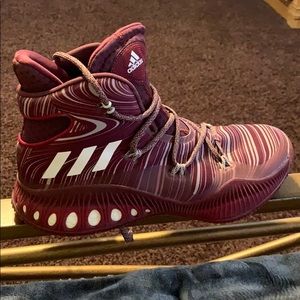 Adidas Crazy Explosive Maroon sz10 Basketball